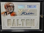 2013 Panini National Treasures Andy Dalton Timeline Patch Autograph #16 Of 25