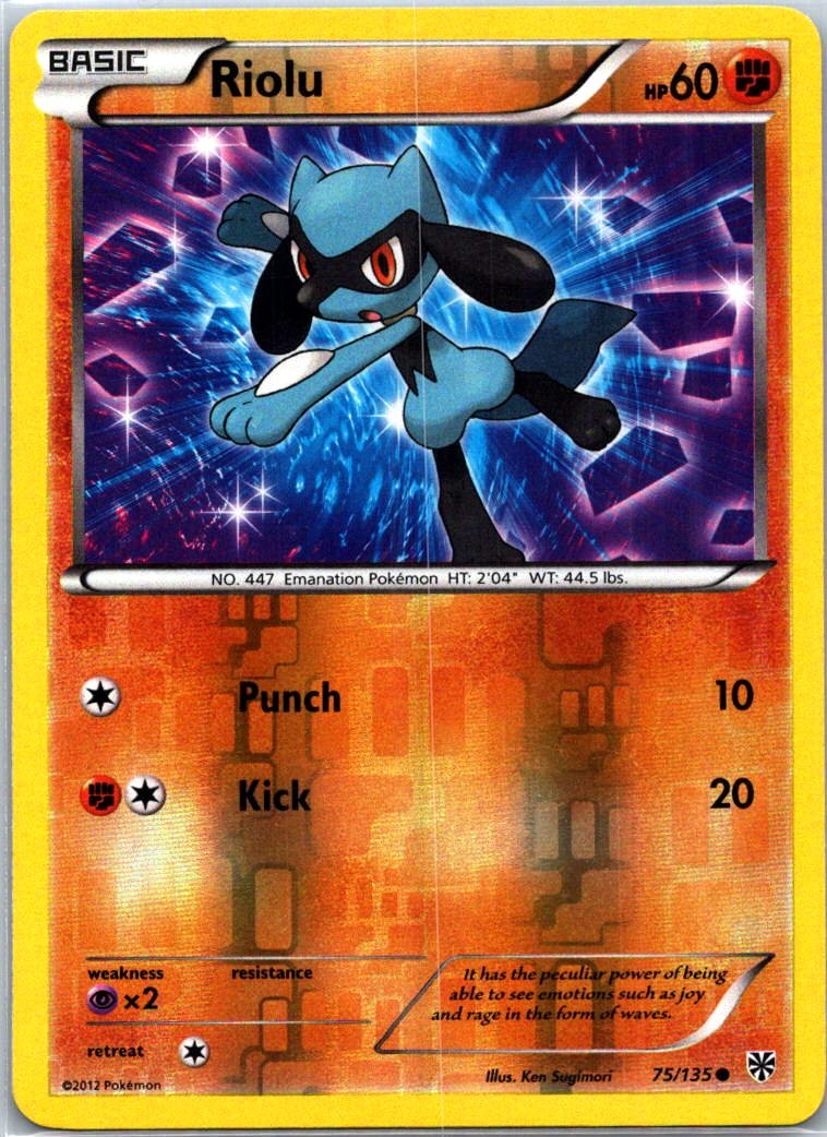 Riolu (75) Reverse Holo Common PLS Plasma Storm 75/135 LP