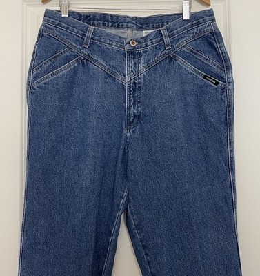 Rockies Vintage Western Jeans Seam Details 16W