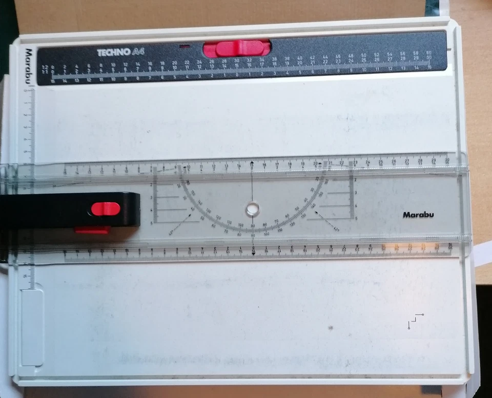 Marabu Techno A4 Zeichenplatte Zeichenbrett Zeichenblock Links-Rechtshänder - Bild 3 von 3