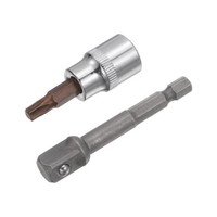 "T30 Torx Bit Buchse 3/8\" Quadratische Laufwerk CR-V Buchsen S2 Stahlbits 1.89\""