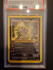 Schimmerndes Despotar - Deutsch Neo Destiny - Holo PSA 5 Pokémon Karte