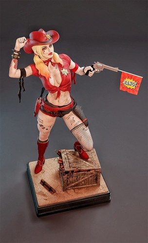 Harley Quinn Cowgirl 1/4 3D Druck Modellbausatz unlackiert unmontiert 48CM - Bild 11 von 15