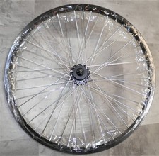 20" X 1.5/1.75 FRONT BLACK 10MM AXLE BMX BICYCLE RIM/HUB FW200361