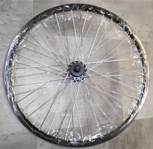 20" X 1.5/1.75 FRONT BLACK 10MM AXLE BMX BICYCLE RIM/HUB FW200361
