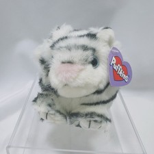 Swibco 1994 Puffkins Tasha the White TIGER 4" Plush Stuffed Animal with Tags