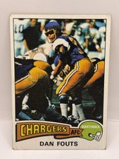 1975 Topps Football / San Diego Chargers / Dan Fouts ROOKIE CARD (S1). rookie card picture