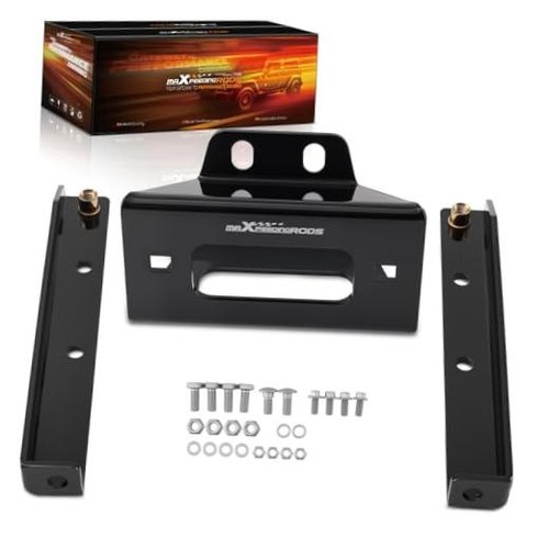 maXpeedingrods Winch Mount Bracket Plate for Polaris RZR 570 800 2008-2019