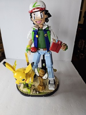 Mattel Creation Pokemon Ash Pikachu Path to Victory MEGA Collector Building Set