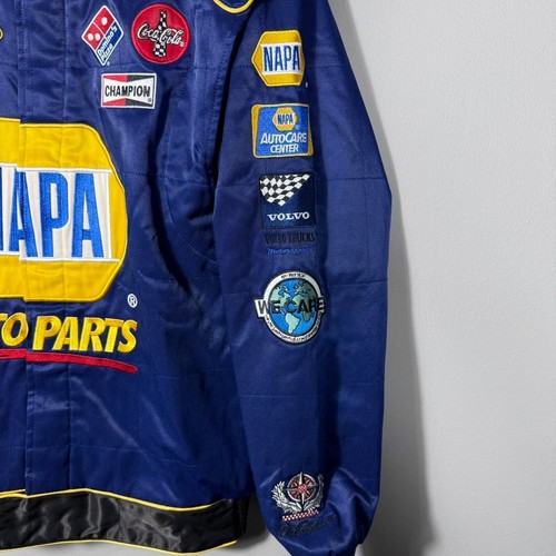 Vintage 90s NASCAR Chase Authentics Drivers Line NAPA Racing Jacket Embroidered - Picture 6 of 7