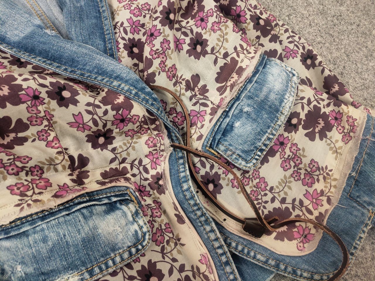 Dsquared2 Design Denim Patchwork Flower pattern s… - image 14