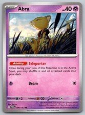 Abra 080/167 Common Twilight Masquerade Pokemon Near Mint
