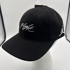 NEW Nike Jordan Flight Unstructured Hat Black HF6241 010 Wool Medium Large