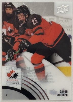 Daxon Rudolph Rookie 2025 Upper Deck Team Canada Juniors #60 Clear Cut (RC)