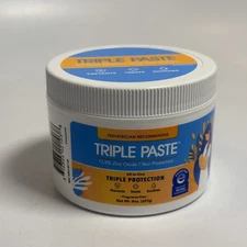 TRIPLE PASTE Diaper Rash Cream 8 oz. tub FRAGRANCE FREE Exp 10/29 New Sealed