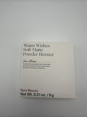 Rare Beauty Warm Wishes Soft Matte Powder Bronzer Shade Sun Blaze New In Box