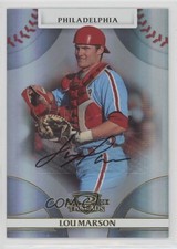 2008 Donruss Threads Gold Signatures 369/725 Lou Marson #94 Auto s7f