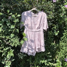 Pink Polka Dot Romper Fashion Nova Size L