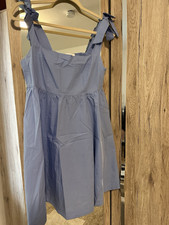 p&C Damen Trägerkleid S/M blau Baumwolle Sch...