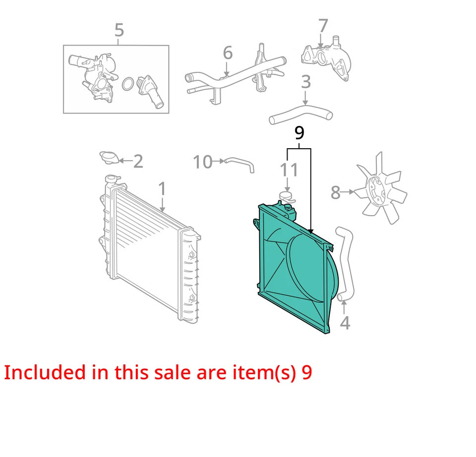 Toyota Tacoma 2009 botella de desbordamiento de refrigerante OEM 145 k millas - LKQ405781112 Foto 4 de 4