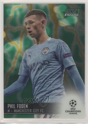 2020 Topps Stadium Club Chrome UEFA Champions League 23/75 Phil Foden #32 0n2t