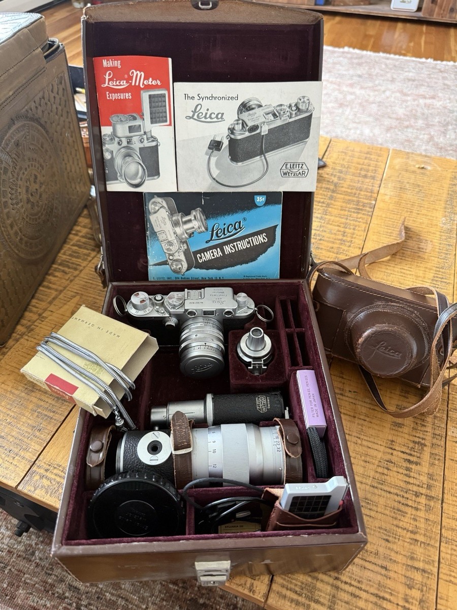 Vintage Leica Ernst Leitz Wetzlar Camera Set – Made in Ger (Serial