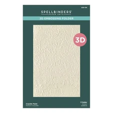 Spellbinders 3D Embossing Folder-Beautifully Imperfect, Crackle Paint