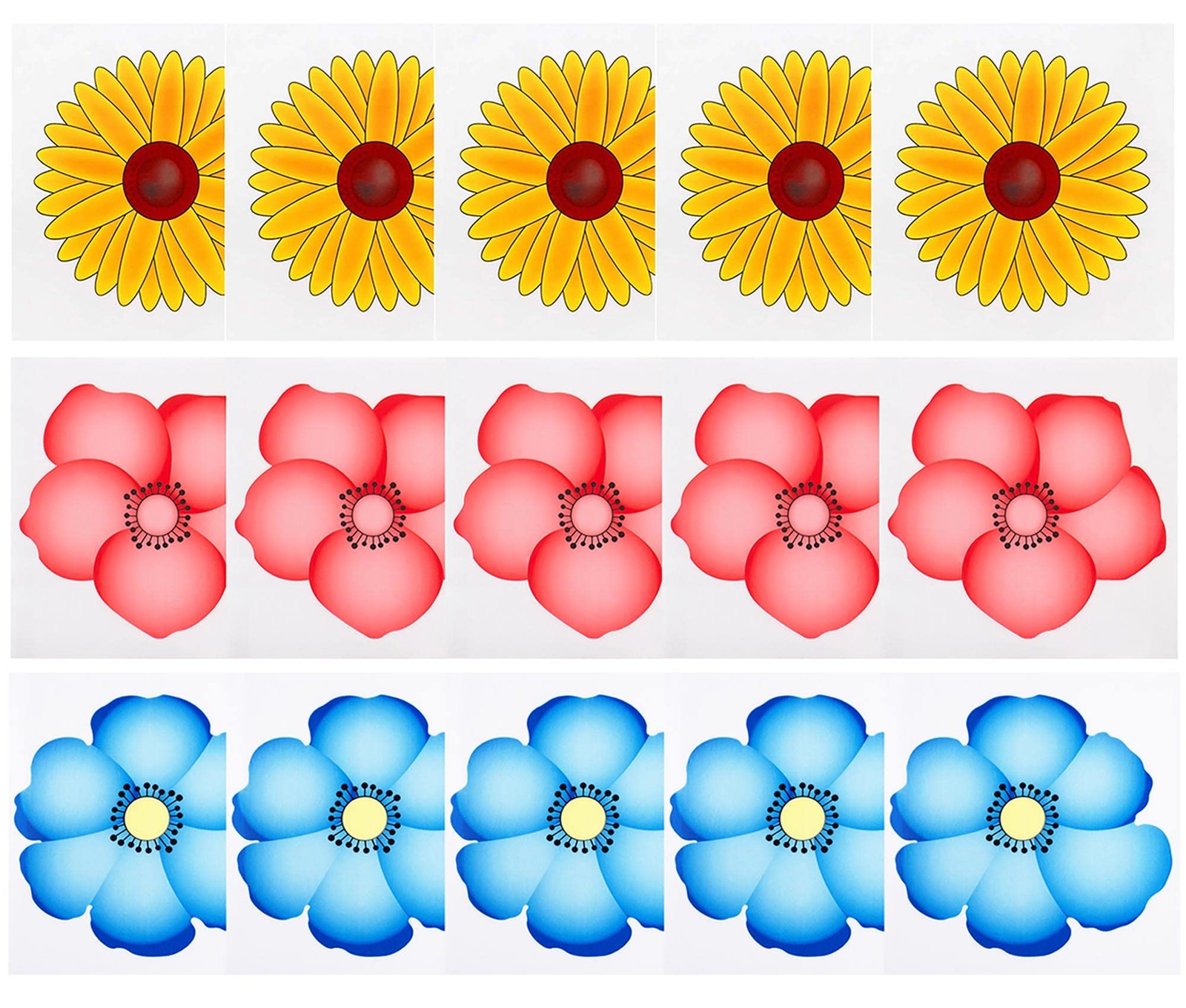 30Pcs Fly Killer Stickers Sunflower Fruit Fly Trap Catcher Indoor Fly Paper