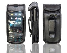 caseroxx custodia in pelle con clip da cintura per Nokia 6303 e 6303i in nero in vero