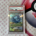Pokémon Mew EX TCG Card 232/091 Paldean Fates Sir PSA 9 'Bubble Mew'