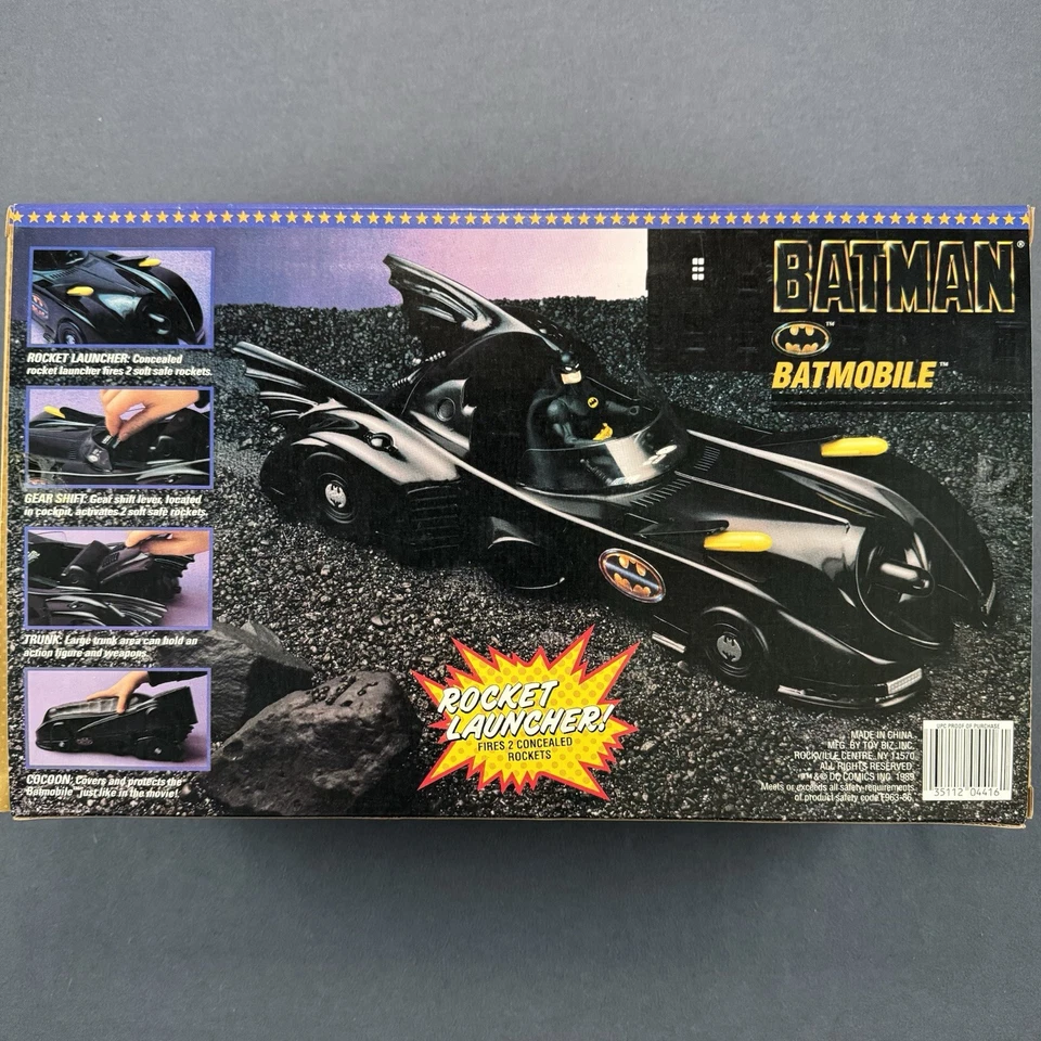Batimóvil (con Cocoon) BATMAN '89 Vehículo Sin usar, en caja Como nuevo sin usar (1989 Toy Biz) Foto 2 de 4