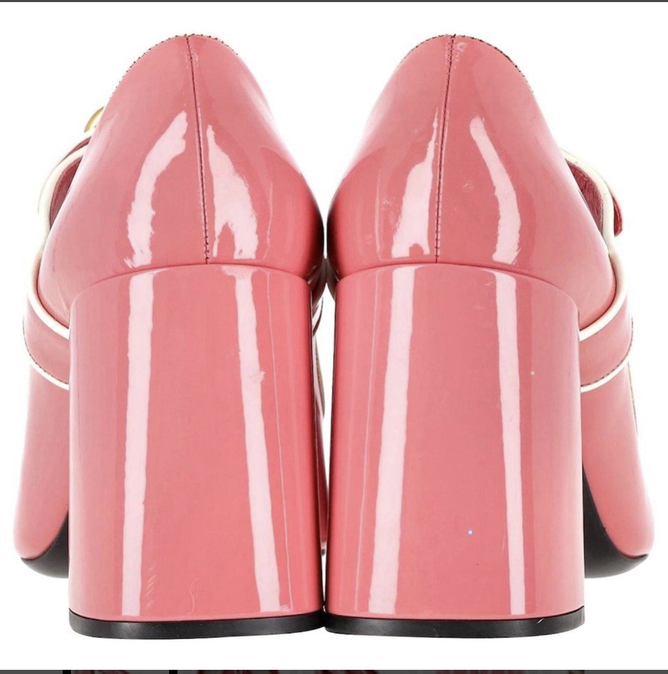 Prada Mary Jane Pumps In Pink Patent Leather  thumbnail 4