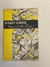 Vintage 1930's - 40's Lemon Recipe Book Sunkist "Bring out the flavor" #2