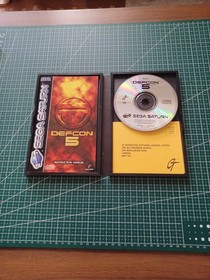 Defcon 5 - Sega Saturn Game In Box w Manual - Great Condition PAL UK
