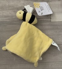 Burts Bees Lovey Bumble Bee Baby Security Blanket Yellow Organic Cotton Nwt Toy