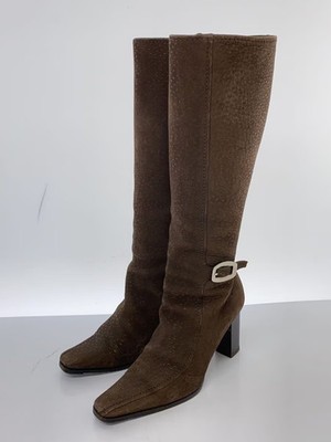 PRADA Long Boots 35.5 brown Leather | eBay