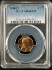 1948-D  1C RD Lincoln Wheat One Cent  PCGS MS66RD  64266564