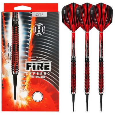 Harrows Dart Fire Inferno Soft Profi premium Darts Dartpfeil 21g (19g Barrel)