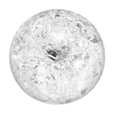 50mm/2" Crystal Sphere Ball Ice Cracked Glass Solid Ball for Decoration, Clear