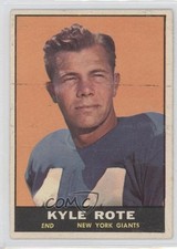 1961 Topps Kyle Rote #87 0s4