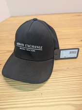 Armani Exchange AX Logo Snapback Hat Black Mi...