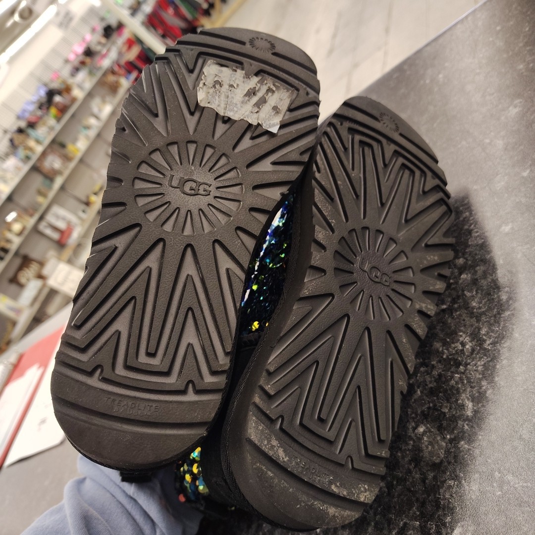 UGG Classic Mini Stellar Sequin Boot Black Size 8… - image 6