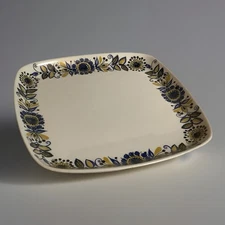 Vintage Figgjo Flint Turi-Design Tor Viking platter Norway Serving Tray 7.5x7.5”