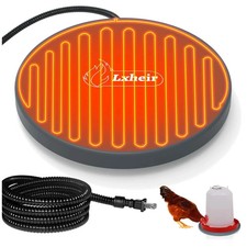 Chicken Water Heater, 13'' Heated Base for Metal Plastic Poultry Founts Waterer