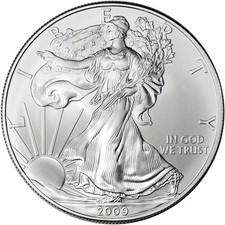 2009 American Silver Eagle 1 oz $1 - BU 75.29 per troy oz