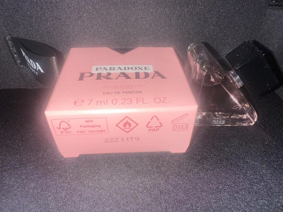 Bolso de Maquillaje PRADA BEAUTY Rosa Negro Bolsa de Cosméticos Bolso sin asas Caja de Belleza Nuevo Foto 3 de 4