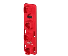 Milwaukee 48-22-8338 PACKOUT M12 Battery Rack Red Clip-In Storage for 4 Battery