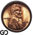 1930 Lincoln Cent Wheat Penny, Lustrous Red