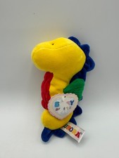 A A Aurora 6  Seahorse Plush Yellow Red Blue Green Rattle Baby Lovey 1999 T0232