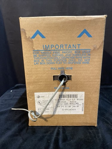 AT&T Network Communications Cable Partial Roll Gray 10 Of 18 Lbs left